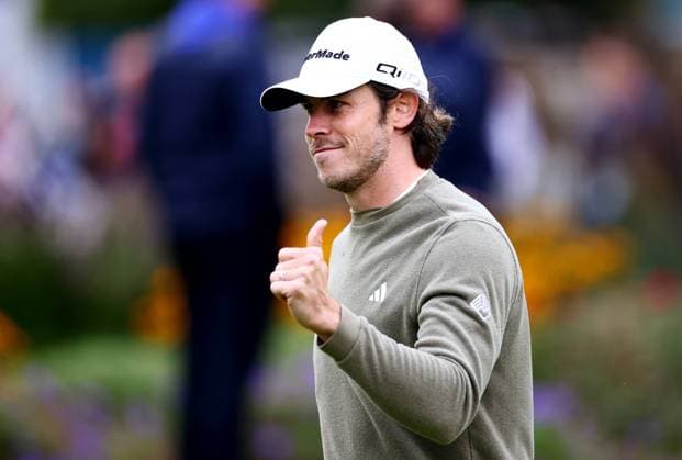 Former Footballer Gareth Bale. BMW PGA, Golf Herren Championship, Celebrity Pro-Am, Golf, Wentworth, Surrey, UK - 18 Sep 2024 EDITORIAL USE ONLY No use with unauthorised audio, video, data, fixture lists (outside the EU), club league logos or live services. Online in-match use limited to 45 images (+15 in extra time). No use to emulate moving images. No use in betting, games or Copyright: xJamesxMarsh Shutterstockx 14726391a