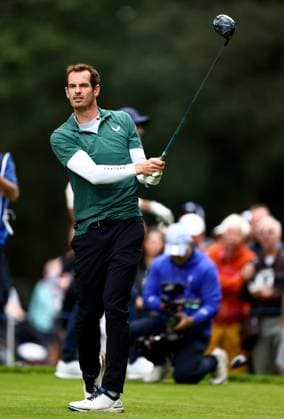 Former Tennis player Andy Murray in action during his round. BMW PGA, Golf Herren Championship, Celebrity Pro-Am, Golf, Wentworth, Surrey, UK - 18 Sep 2024  Copyright: xJamesxMarsh Shutterstockx 14726391p