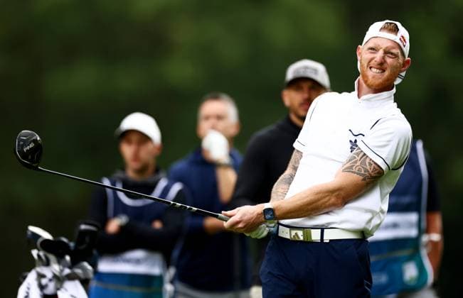 Cricketer Ben Stokes during his round. BMW PGA, Golf Herren Championship, Celebrity Pro-Am, Golf, Wentworth, Surrey, UK - 18 Sep 2024  Copyright: xJamesxMarsh Shutterstockx 14726391g