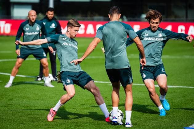 Football, CL, Feyenoord Rotterdam, Training
