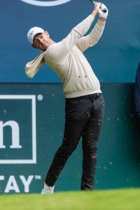 Rory McIlroy of Northern Ireland tees off on the 1st tee during Pro-Am day of the BMW PGA, Golf Herren Championship at the Wentworth Golf Club, Virginia Water, England on 17 September 2024. Copyright: xGrantxWinterx 41780002