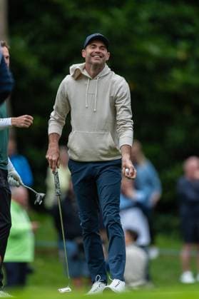 Jimmy Anderson smiles during Pro-Am day of the BMW PGA, Golf Herren Championship at the Wentworth Golf Club, Virginia Water, England on 17 September 2024. Copyright: xGrantxWinterx 41780012