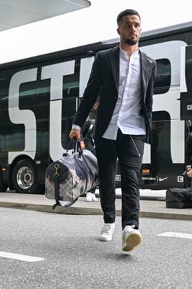 SOCCER - UEFA CL, Brest vs Sturm GRAZ,AUSTRIA,18.SEP.24 - SOCCER - UEFA Champions League, Stade Brestois 29 vs SK Sturm Graz, preview, departure Sturm. Image shows Jusuf Gazibegovic (Sturm).  GEPAxpictures xAvnixRetkoceri