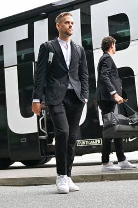 SOCCER - UEFA CL, Brest vs Sturm GRAZ,AUSTRIA,18.SEP.24 - SOCCER - UEFA Champions League, Stade Brestois 29 vs SK Sturm Graz, preview, departure Sturm. Image shows Tomi Horvat (Sturm).  GEPAxpictures xAvnixRetkoceri