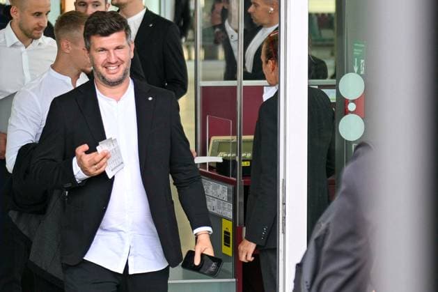 SOCCER - UEFA CL, Brest vs Sturm GRAZ,AUSTRIA,18.SEP.24 - SOCCER - UEFA Champions League, Stade Brestois 29 vs SK Sturm Graz, preview, departure Sturm. Image shows sporting director Andreas Schicker (Sturm).  GEPAxpictures xAvnixRetkoceri