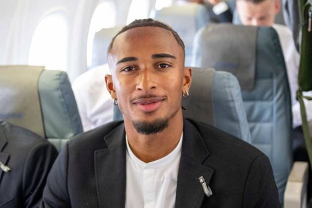 SOCCER - UEFA CL, Brest vs Sturm GRAZ,AUSTRIA,18.SEP.24 - SOCCER - UEFA Champions League, Stade Brestois 29 vs SK Sturm Graz, preview, departure Sturm. Image shows Emanuel Aiwu (Sturm).  GEPAxpictures xAvnixRetkoceri
