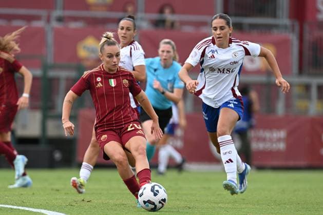 Giada Greggi of A.S. Roma Women during the Champions League Women Match 18th September 2024 at the Tre Fontane Stadium in Rome  Copyright: xMassimilianoxCervera IPAxSportx x xx IPA_49793431 IPA_Agency_IPA49793431