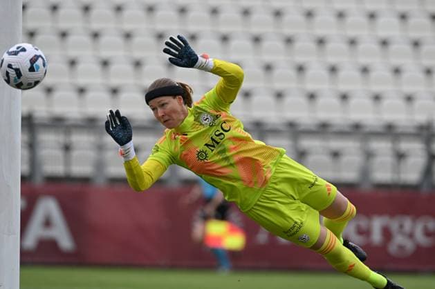 Tinjia Riikka Korpela of Servette Women during the Champions League Women Match 18th September 2024 at the Tre Fontane Stadium in Rome  Copyright: xMassimilianoxCervera IPAxSportx x xx IPA_49793435 IPA_Agency_IPA49793435