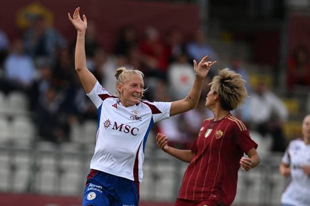 Cassandra Korhonen of Servette Women during the Champions League Women Match 18th September 2024 at the Tre Fontane Stadium in Rome  Copyright: xMassimilianoxCervera IPAxSportx x xx IPA_49793514 IPA_Agency_IPA49793514