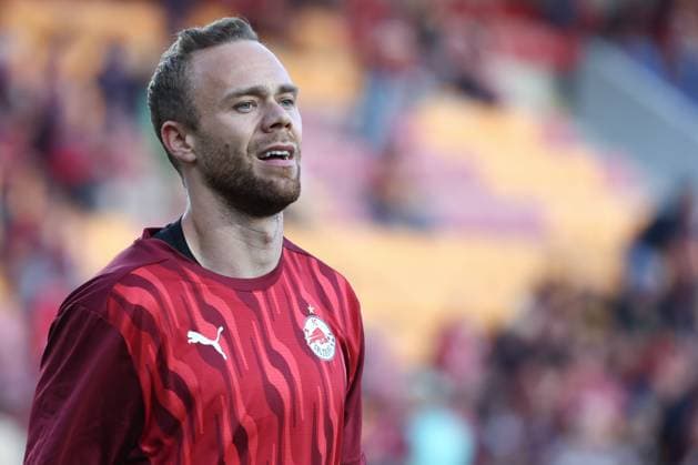 SOCCER - UEFA CL, Prag vs RBS PRAGUE,CZECH REPUBLIC,18.SEP.24 - SOCCER - UEFA Champions League, AC Sparta Prag vs Red Bull Salzburg. Image shows Alexander Schlager (RBS) during warm up.  GEPAxpictures xDavidxGeieregger