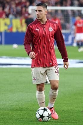 SOCCER - UEFA CL, Prag vs RBS PRAGUE,CZECH REPUBLIC,18.SEP.24 - SOCCER - UEFA Champions League, AC Sparta Prag vs Red Bull Salzburg. Image shows Oscar Gloukh (RBS) during warm up.  GEPAxpictures xDavidxGeieregger