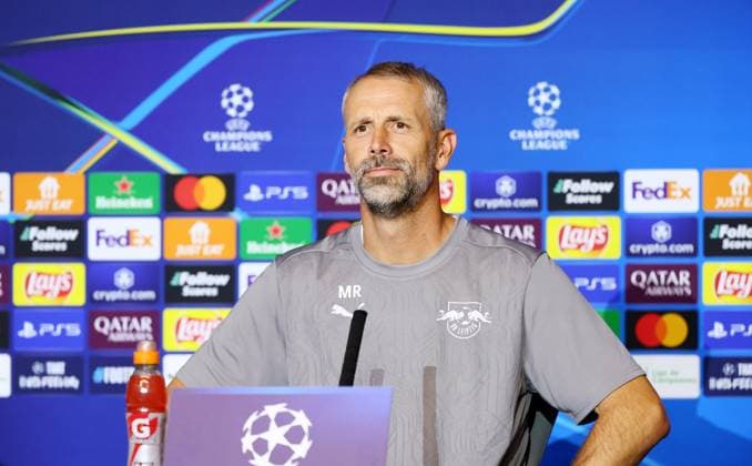 Football, CL, RB Leipzig, Press conference