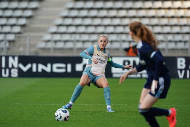 Alex Greenwood of Man City Paris FC Women v Manchester City Women, UEFA Women s Champions League, Second Round, Football, Stade Charlety , Paris, France, 18 Sep 2024 EDITORIAL USE ONLY No use with unauthorised audio, video, data, fixture lists, club league logos or live services. Online in-match use limited to 120 images, no video emulation. No use in betting, games or single club league player publications.  Copyright: xDavexWinter Shutterstockx 14722161ae