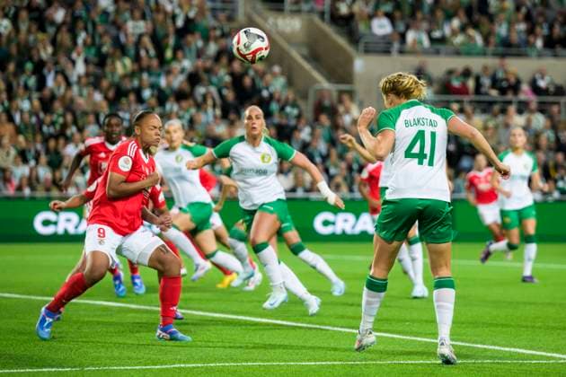 Football, Women, CL, Hammarby IF - Benfica Lisbon