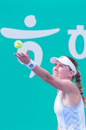 2024 WTA, Tennis Damen tennis Hana Bank Korea Open SEOUL, SOUTH KOREA, SEP 18: Ekaterina Alexandrova (Russia) during WTA Tour tennis Hana Bank Korea Open Singles Round of 16 at the seoul olympic park tennis center in Seoul, South Korea, on September 18, 2024. Seoul the Seoul Olympic Park Tennis Ce South Korea 8111_280302 Copyright: xStevexChoxKyewoong PentaxPressx