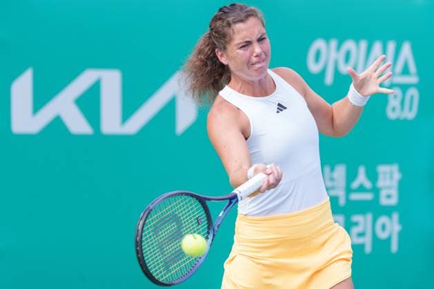 2024 WTA, Tennis Damen tennis Hana Bank Korea Open SEOUL, SOUTH KOREA, SEP 18: Arantxa Rus (NETHERLANDS) during WTA Tour tennis Hana Bank Korea Open Doubles Round of 16 at the seoul olympic park tennis center in Seoul, South Korea, on September 18, 2024. Seoul the Seoul Olympic Park Tennis Ce South Korea 8111_280311 Copyright: xStevexChoxKyewoong PentaxPressx
