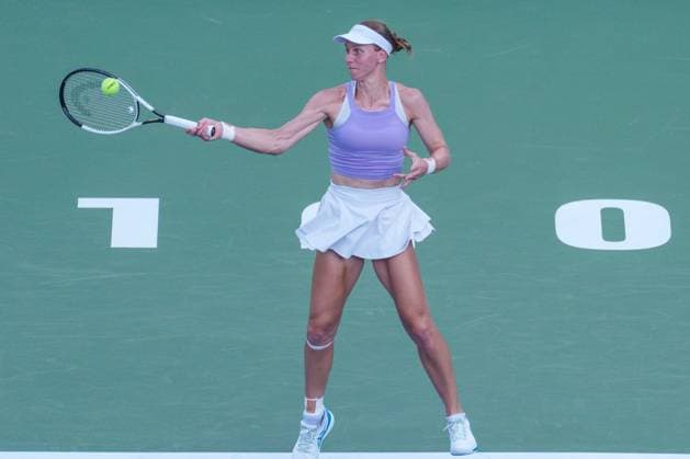 2024 WTA, Tennis Damen tennis Hana Bank Korea Open SEOUL, SOUTH KOREA, SEP 18: Liudmila Samsonova (Russia) during WTA Tour tennis Hana Bank Korea Open Singles Round of 16 at the seoul olympic park tennis center in Seoul, South Korea, on September 18, 2024. Seoul the Seoul Olympic Park Tennis Ce South Korea 8111_280337 Copyright: xStevexChoxKyewoong PentaxPressx