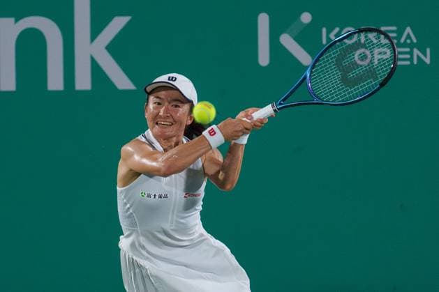 2024 WTA, Tennis Damen tennis Hana Bank Korea Open SEOUL, SOUTH KOREA, SEP 18: Shuko Aoyama (JAPAN) during WTA Tour tennis Hana Bank Korea Open Doubles Quarter finals at the seoul olympic park tennis center in Seoul, South Korea, on September 18, 2024. Seoul the Seoul Olympic Park Tennis Ce South Korea 8111_280342 Copyright: xStevexChoxKyewoong PentaxPressx