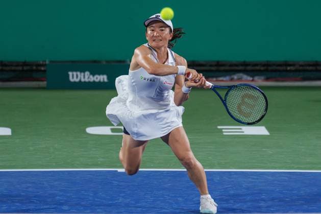 2024 WTA, Tennis Damen tennis Hana Bank Korea Open SEOUL, SOUTH KOREA, SEP 18: Shuko Aoyama (JAPAN) during WTA Tour tennis Hana Bank Korea Open Doubles Quarter finals at the seoul olympic park tennis center in Seoul, South Korea, on September 18, 2024. Seoul the Seoul Olympic Park Tennis Ce South Korea 8111_280344 Copyright: xStevexChoxKyewoong PentaxPressx