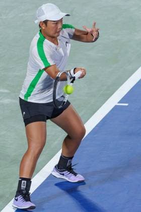 2024 WTA, Tennis Damen tennis Hana Bank Korea Open SEOUL, SOUTH KOREA, SEP 18: Xinyu Jiang (CHINA) during WTA Tour tennis Hana Bank Korea Open Doubles Quarter finals at the seoul olympic park tennis center in Seoul, South Korea, on September 18, 2024. Seoul the Seoul Olympic Park Tennis Ce South Korea 8111_280362 Copyright: xStevexChoxKyewoong PentaxPressx
