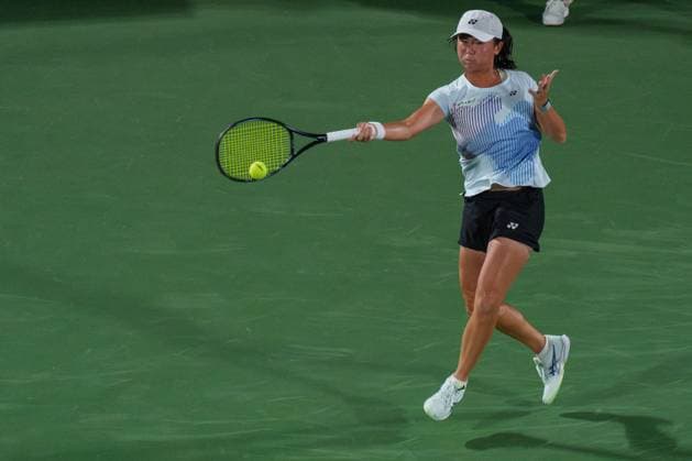 2024 WTA, Tennis Damen tennis Hana Bank Korea Open SEOUL, SOUTH KOREA, SEP 18: Wu Fang-hsien (CHINESE TAIPEI) during WTA Tour tennis Hana Bank Korea Open Doubles Quarter finals at the seoul olympic park tennis center in Seoul, South Korea, on September 18, 2024. Seoul the Seoul Olympic Park Tennis Ce South Korea 8111_280366 Copyright: xStevexChoxKyewoong PentaxPressx