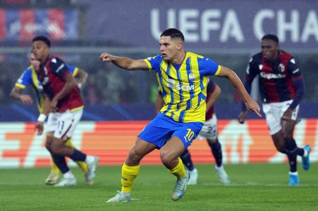 Bologna, Italy 18.09.2024 : Georiy Sudakov of Shakhtar misses the penalty during UEFA Champions League 2024-2025, day 1, football match Bologna FC 1909 - Shakhtar Donetsk at Renato Dall Ara stadium in Bologna on September 2024.  Copyright: xMarcoxIacobucci IPAxSportx xipa-x xx IPA_49798297 IPA_Agency_IPA49798297