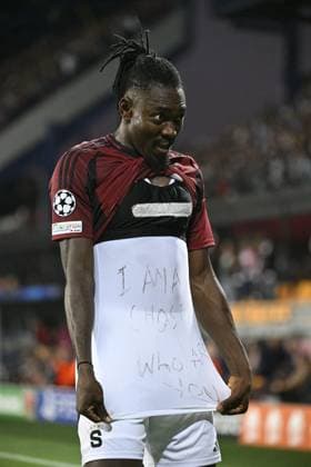 Victor Olatunji of Sparta celebrates goal during the Football Champions League 1st round match: Sparta Prague vs Red Bull Salzburg in Prague, Czech Republic, September 18, 2024. (CTKxPhoto MichalxKamaryt) CTKPhotoP2024091808171  CTKPhotoP2024091808171