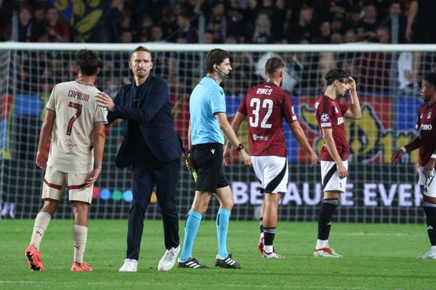 SOCCER - UEFA CL, Prag vs RBS PRAGUE,CZECH REPUBLIC,18.SEP.24 - SOCCER - UEFA Champions League, AC Sparta Prag vs Red Bull Salzburg. Image shows head coach Pepijn Lijnders (RBS).  GEPAxpictures xDavidxGeieregger