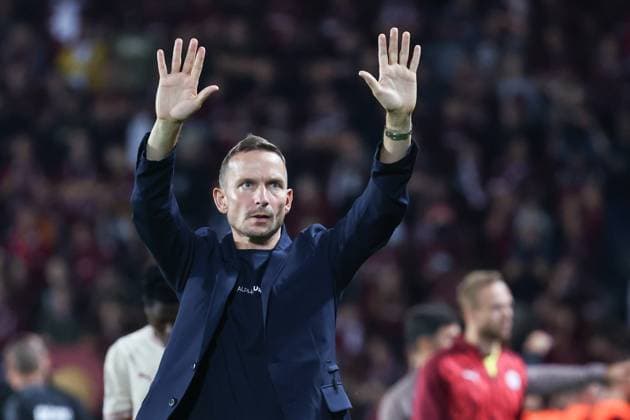 SOCCER - UEFA CL, Prag vs RBS PRAGUE,CZECH REPUBLIC,18.SEP.24 - SOCCER - UEFA Champions League, AC Sparta Prag vs Red Bull Salzburg. Image shows head coach Pepijn Lijnders (RBS).  GEPAxpictures xDavidxGeieregger