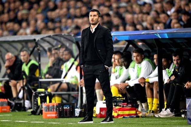 BRUGGE - Borussia Dortmund coach Nuri Sahin during the UEFA Champions League match between Club Brugge and Borussia Dortmund at the Jan Breydel Stadium on Sept. 18, 2024 in Bruges, Belgium . ANP Hollandse Hoogte UEFA Europa Champions League 2024 25 xVIxANPxSportx xGerritxvanxKeulenxIVx 508790677 originalFilename: 508790677.jpg
