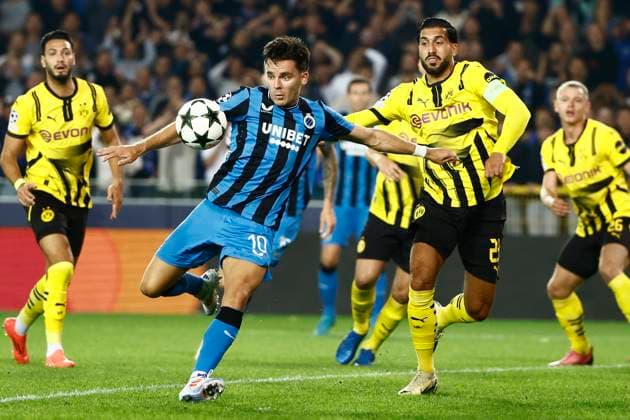 Club Brugge v Borussia Dortmund - UEFA Champions League BRUGGE, BELGIUM - SEPTEMBER 18 : Vetlesen Hugo midfielder of Club Brugge during the UEFA Champions League - League phase matchday 1 match between Club Brugge and Borussia Dortmund at the Jan Breydel stadium on September 18, 2024 in Bruges , Belgium , 18 09 2024 Brugge Belgium  Copyright: xJanxDexMeuleneirx
