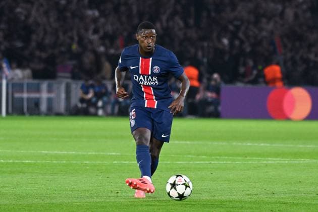 TAVARES Nuno MENDES ( 25 - PSG ) during the UEFA Champions League match between Paris Saint Germain and Girona FC at Parc Des Princes on September 18, 2024 in Paris, France. ( Photo by federico pestellini panoramic ) - FOOTBALL : PSG vs Girona - Ligue des Champions - 18 09 2024 FedericoPestellini Panoramic 