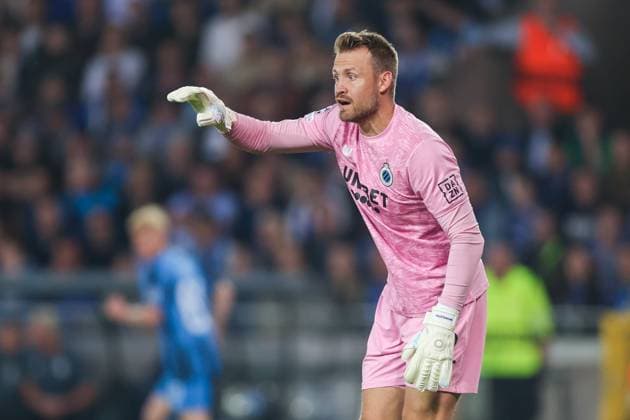 18 09 2024, Football, Season 2024 2025, UEFA Champions League, Matchday 1, FC Brugge Borussia Dortmund, Goalkeeper Simon Mignolet Club Brugge , Brugge Jan Breydel Stadium Belgium xRHR PHOTO ENx Copyright: DennisxEwert RHR-FOTOx RHR-FOTO DE