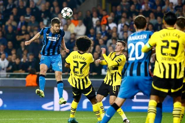 Club Brugge v Borussia Dortmund - UEFA Champions League BRUGGE, BELGIUM - SEPTEMBER 18 : Mechele Brandon defender of Club Bruggeduring the UEFA Champions League - League phase matchday 1 match between Club Brugge and Borussia Dortmund at the Jan Breydel stadium on September 18, 2024 in Bruges , Belgium , 18 09 2024 Brugge Belgium  Copyright: xJanxDexMeuleneirx