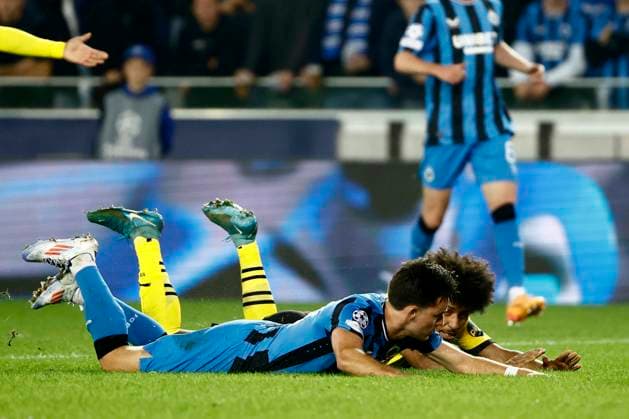 Club Brugge v Borussia Dortmund - UEFA Champions League BRUGGE, BELGIUM - SEPTEMBER 18 : during the UEFA Champions League - League phase matchday 1 match between Club Brugge and Borussia Dortmund at the Jan Breydel stadium on September 18, 2024 in Bruges , Belgium , 18 09 2024 Brugge Belgium  Copyright: xJanxDexMeuleneirx