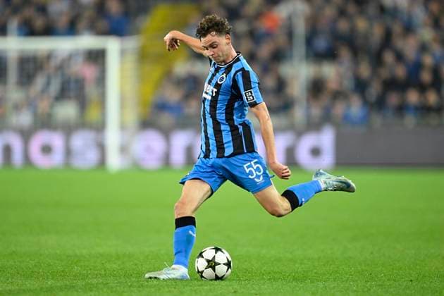 Club Brugge v Borussia Dortmund - UEFA Champions League BRUGGE, BELGIUM - SEPTEMBER 18 : De Cuyper Maxim midfielder of Club Brugge during the UEFA Champions League - League phase matchday 1 match between Club Brugge and Borussia Dortmund at the Jan Breydel stadium on September 18, 2024 in Bruges , Belgium , 18 09 2024 Brugge Belgium  Copyright: xNicoxVereeckenx