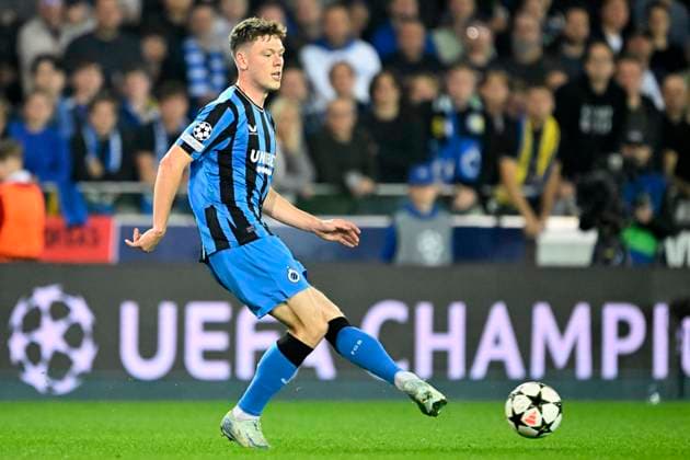 Club Brugge v Borussia Dortmund - UEFA Champions League BRUGGE, BELGIUM - SEPTEMBER 18 : Skov Olsen Andreas forward of Club Brugge during the UEFA Champions League - League phase matchday 1 match between Club Brugge and Borussia Dortmund at the Jan Breydel stadium on September 18, 2024 in Bruges , Belgium , 18 09 2024 Brugge Belgium  Copyright: xNicoxVereeckenx