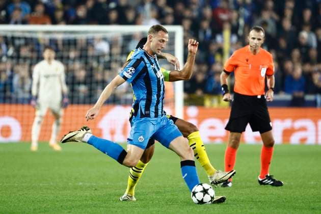 Club Brugge v Borussia Dortmund - UEFA Champions League BRUGGE, BELGIUM - SEPTEMBER 18 : during the UEFA Champions League - League phase matchday 1 match between Club Brugge and Borussia Dortmund at the Jan Breydel stadium on September 18, 2024 in Bruges , Belgium , 18 09 2024 Brugge Belgium  Copyright: xJanxDexMeuleneirx