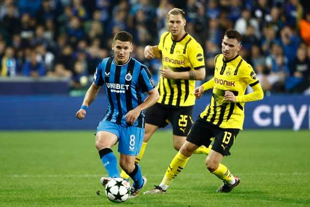 Club Brugge v Borussia Dortmund - UEFA Champions League BRUGGE, BELGIUM - SEPTEMBER 18 : Tzolis Christos forward of Club Brugge during the UEFA Champions League - League phase matchday 1 match between Club Brugge and Borussia Dortmund at the Jan Breydel stadium on September 18, 2024 in Bruges , Belgium , 18 09 2024 Brugge Belgium  Copyright: xJanxDexMeuleneirx