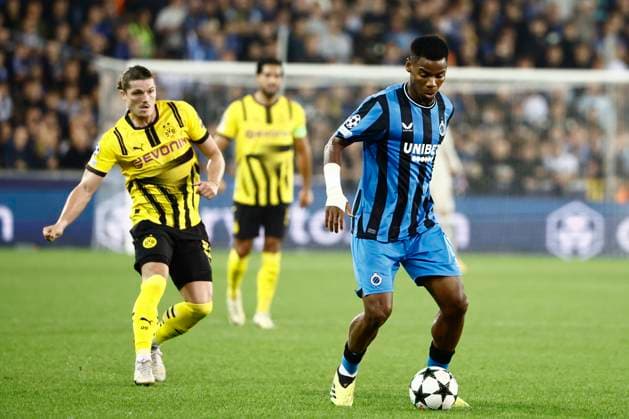 Club Brugge v Borussia Dortmund - UEFA Champions League BRUGGE, BELGIUM - SEPTEMBER 18 : Onyedika Raphael midfielder of Club Brugge during the UEFA Champions League - League phase matchday 1 match between Club Brugge and Borussia Dortmund at the Jan Breydel stadium on September 18, 2024 in Bruges , Belgium , 18 09 2024 Brugge Belgium  Copyright: xJanxDexMeuleneirx