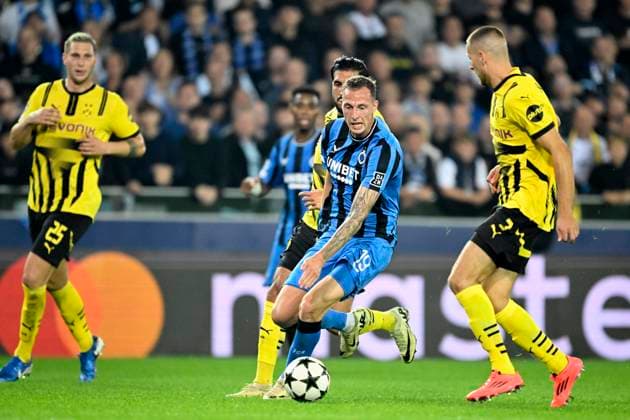 Club Brugge v Borussia Dortmund - UEFA Champions League BRUGGE, BELGIUM - SEPTEMBER 18 : Nilsson Gustaf forward of Club Brugge during the UEFA Champions League - League phase matchday 1 match between Club Brugge and Borussia Dortmund at the Jan Breydel stadium on September 18, 2024 in Bruges , Belgium , 18 09 2024 Brugge Belgium  Copyright: xNicoxVereeckenx