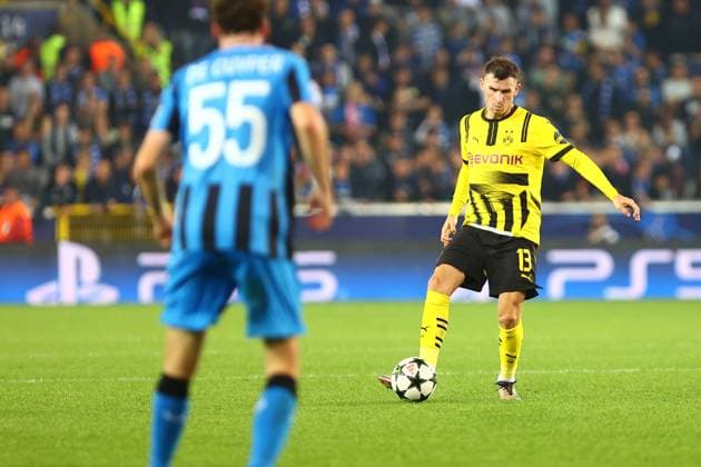 Pascal Gross 13 Borussia Dortmund Club Brugge vs Borussia Dortmund, UEFA Champions League, Football, 1 Matchday, Season 2024 2025, 18 09 2024 PHOTO kolbert press Ant Palmer Jan Breydel Stadion Belgium Copyright: xkolbert-press AntxPalmerx