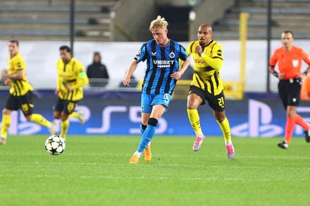Joaquin Seys 65 Club Brugge Club Brugge vs Borussia Dortmund, UEFA Champions League, Football, Matchday 1, Season 2024 2025, 18 09 2024 PHOTO kolbert press Ant Palmer Jan Breydel Stadion Belgium Copyright: xkolbert-press AntxPalmerx