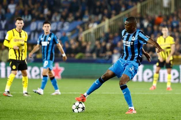 Club Brugge v Borussia Dortmund - UEFA Champions League BRUGGE, BELGIUM - SEPTEMBER 18 : Onyedika Raphael midfielder of Club Brugge during the UEFA Champions League - League phase matchday 1 match between Club Brugge and Borussia Dortmund at the Jan Breydel stadium on September 18, 2024 in Bruges , Belgium , 18 09 2024 Brugge Belgium  Copyright: xJanxDexMeuleneirx