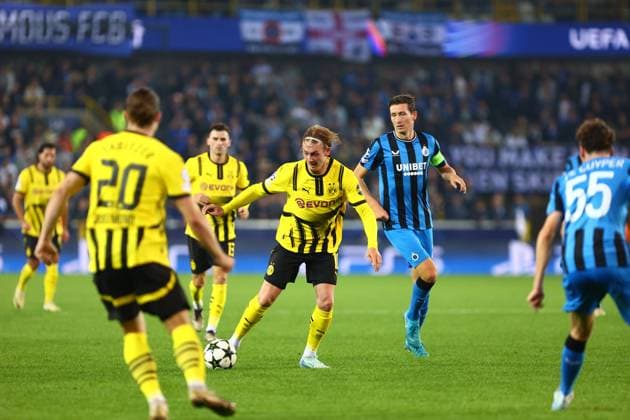 Julian Brandt 10 Borussia Dortmund Club Brugge vs Borussia Dortmund, UEFA Champions League, Football, Matchday 1, Season 2024 2025, 18 09 2024 PHOTO kolbert press Ant Palmer Jan Breydel Stadion Belgium Copyright: xkolbert-press AntxPalmerx