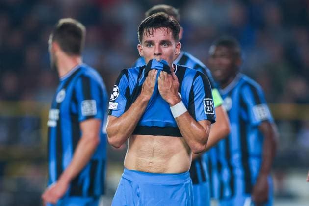 18 09 2024, Football, Season 2024 2025, UEFA Champions League, Matchday 1, FC Brugge Borussia Dortmund, Hugo Vetlesen Club Brugge is disappointed, Bruges Jan Breydel Stadium Belgium xRHR PHOTO ENx Copyright: DennisxEwert RHR-FOTOx RHR-FOTO DE