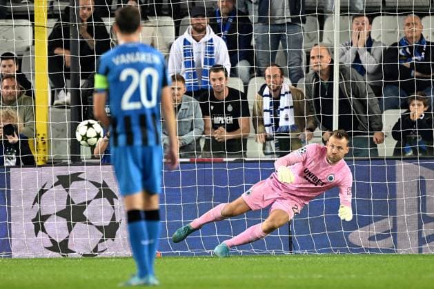 BRUGGE - Club Brugge KV goalkeeper Simon Mignolet during the UEFA Champions League match between Club Brugge and Borussia Dortmund at the Jan Breydel Stadium on Sept. 18, 2024 in Bruges, Belgi . ANP Hollandse Hoogte UEFA Europa Champions League 2024 25 xVIxANPxSportx xGerritxvanxKeulenxIVx 508799270 originalFilename: 508799270.jpg