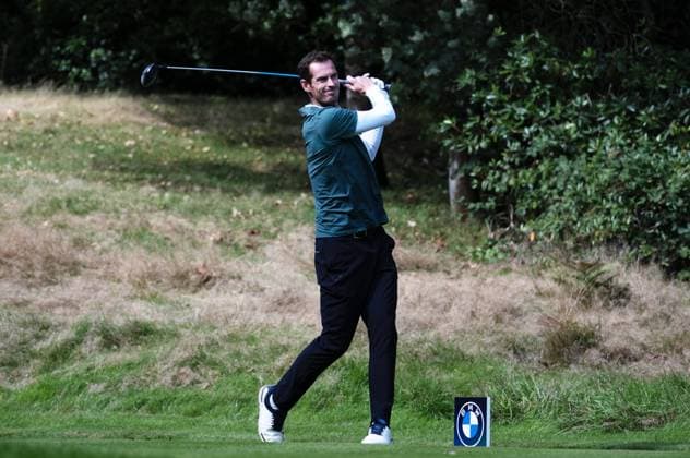 Andy Murray during the Pro-Am Wentworth BMW PGA, Golf Herren Championship, Celebrity Pro Am, Virginia Water, UK - 18 Sep 2024  Copyright: xSandraxMailer Shutterstockx 14726297s