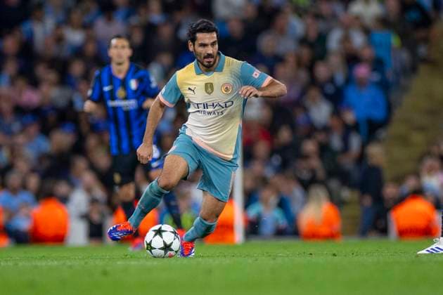 Manchester City v FC Internazionale Milano - UEFA Champions League 2024 25 League Phase MD1 Ilkay Gundogan 19 of Manchester City F.C. during the UEFA Champions League League Stage match between Manchester City and Football Club Internazionale Milano at the Etihad Stadium in Manchester, England, on September 18, 2024. Manchester Manchester United, ManU Kingdom  Copyright: xMIxNewsx originalFilename:fletcher-manchest240918_npNG6.jpg