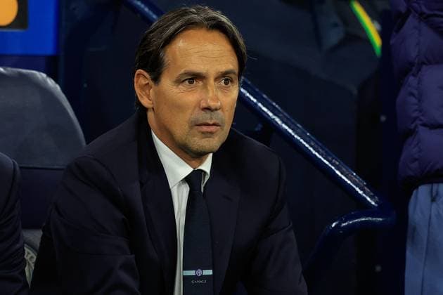 Manchester City v Inter Milan Champions League 18 09 2024. Simone Inzaghi the Inter Milan manager ahead of the Champions League match between Manchester City and Inter Milan at the Etihad Stadium, Manchester, England on 18 September 2024. Manchester Etihad Stadium Manchester England Editorial use only , Copyright: xConorxMolloyx PSI-20434-0085